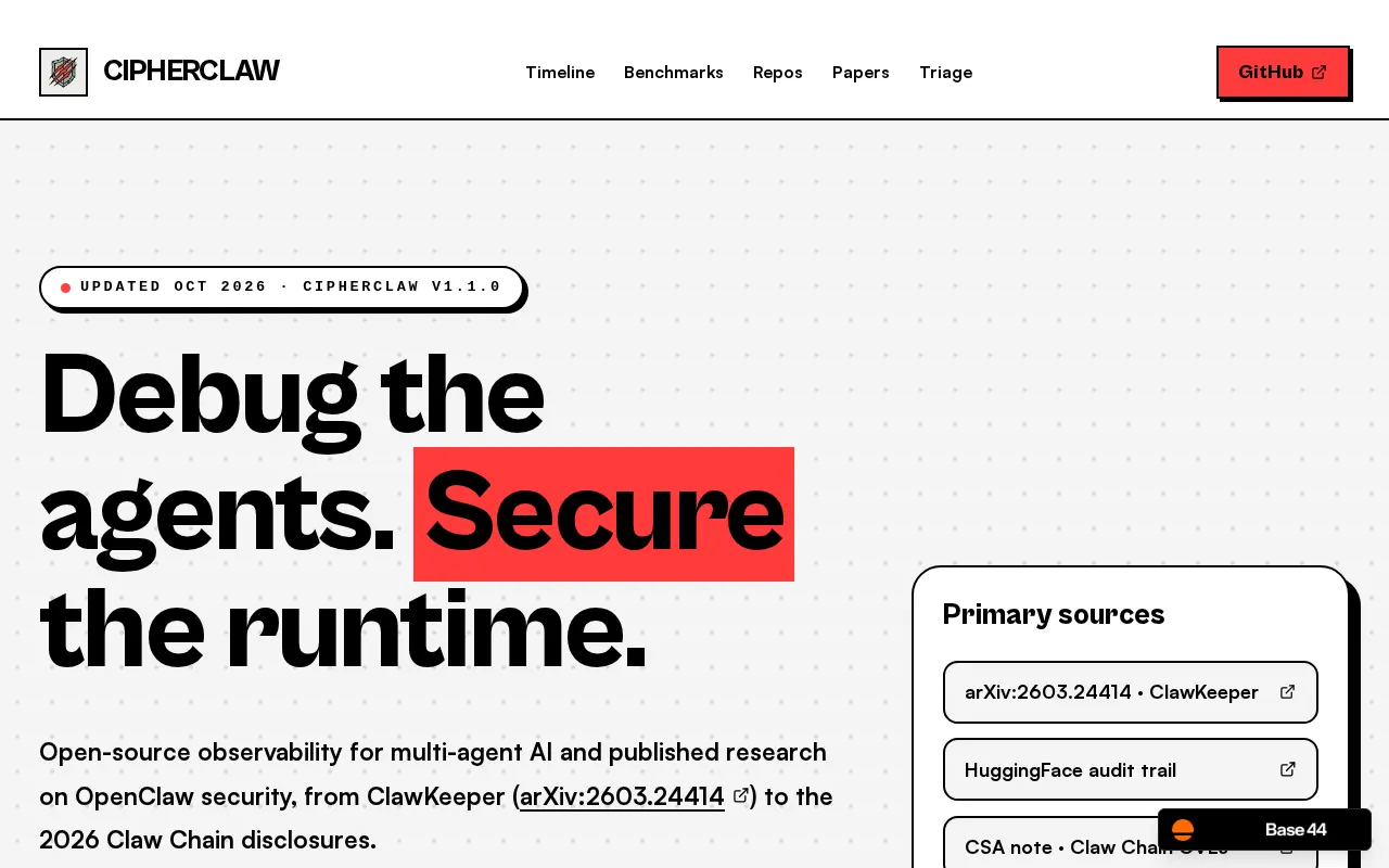 CipherClaw website